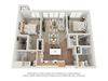 2 Bedroom 3D Floor Plan